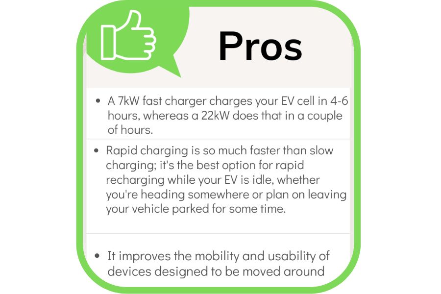 fast Charging pros